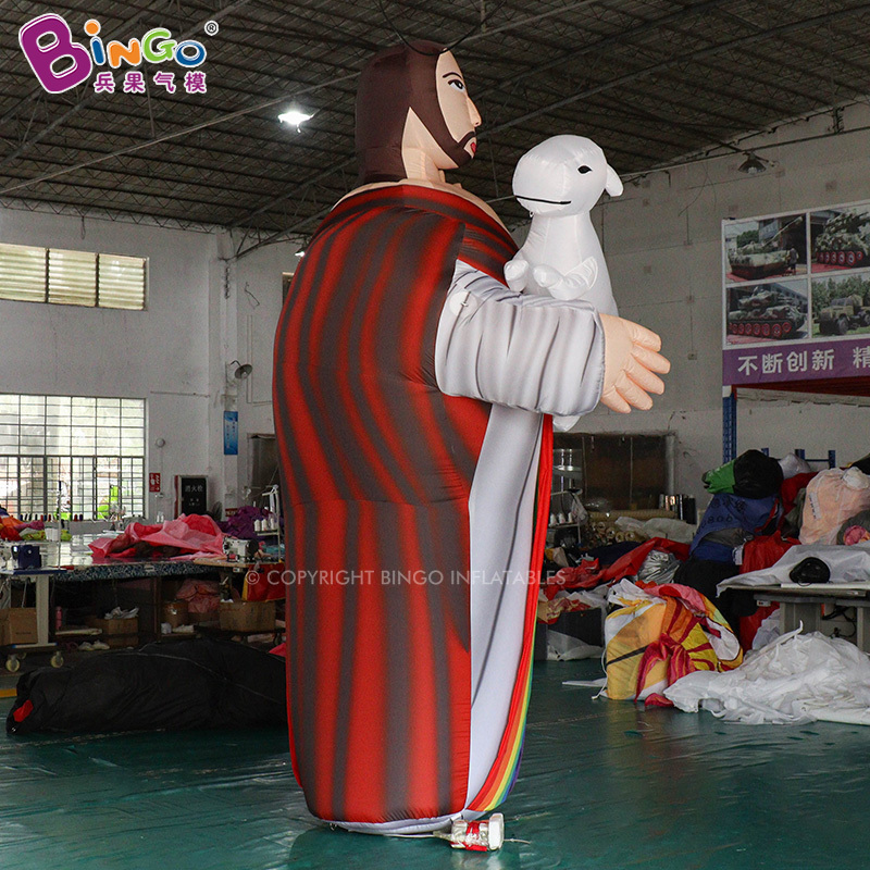 customized 4mH inflatable cartoon Jesus model for decoration or display