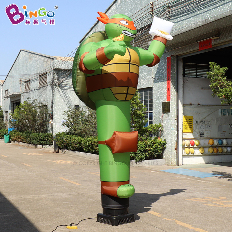 Customized Outdoor Advertising Turtle Air Dancer Inflatable Wave Man Giant Inflatable Air Dancer With Blower