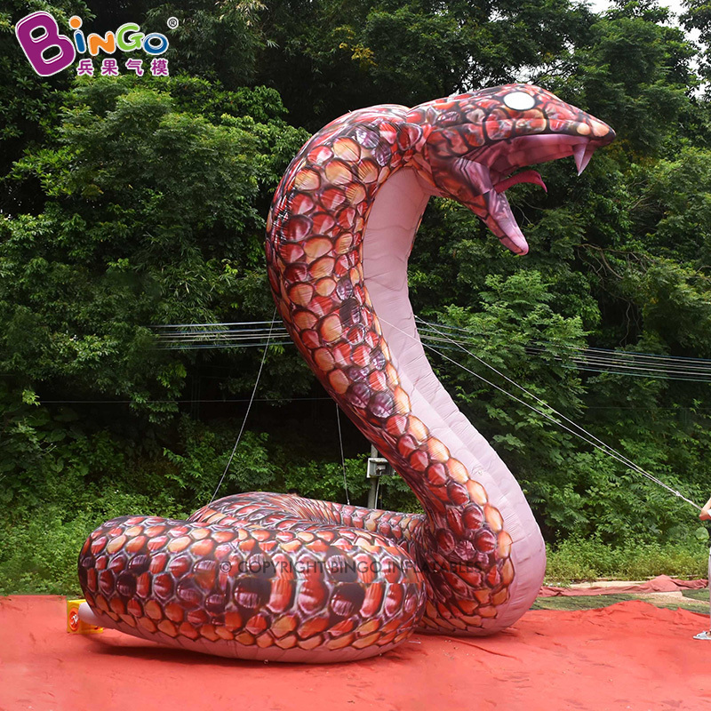 Lifelike Inflatable Snake for Decoration Python Cobras Balloon Inflatable Animal