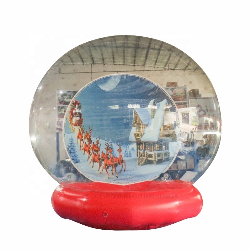 Inflatable Christmas Outside Advertising Wedding Party Decoration PVC Inflatable Snow Globe Photo Booth