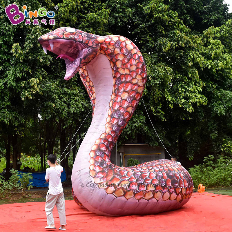 Lifelike Inflatable Snake for Decoration Python Cobras Balloon Inflatable Animal