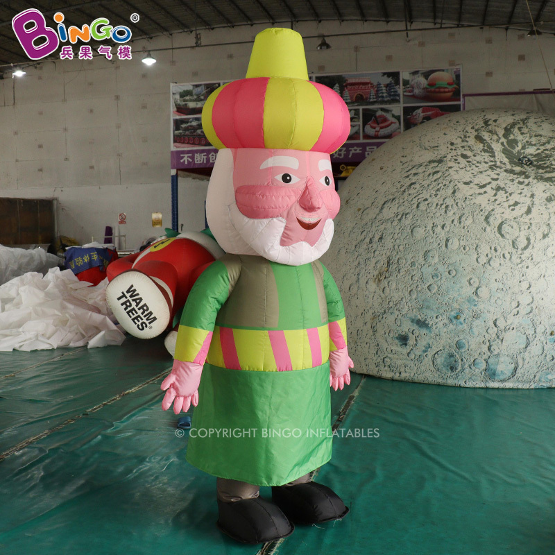 Wholesale Price Realistic Giant Inflatable Walking Old Man Large Advertising Inflatable Costumes For Events Decoration