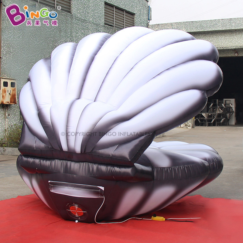 Inflatable Sea Shell 3x3x3.1mH Giant Inflatable Led SeaShell Ocean Theme Advertising Decoration Inflatable Shell Toys