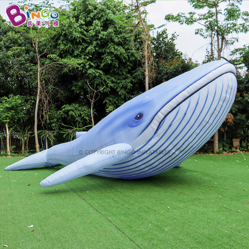 Bingo Factory Huge Whale Balloon Inflatable Flying Whale Advertising Giant Inflatable Blue Whale For Events Decor