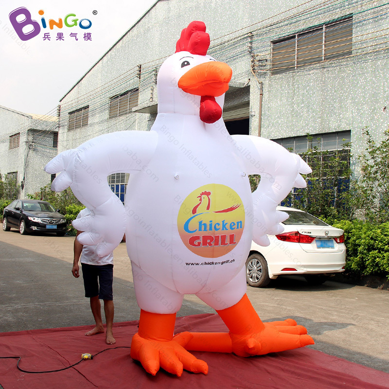 Personalized 3 meters high giant inflatable chicken model for decoration