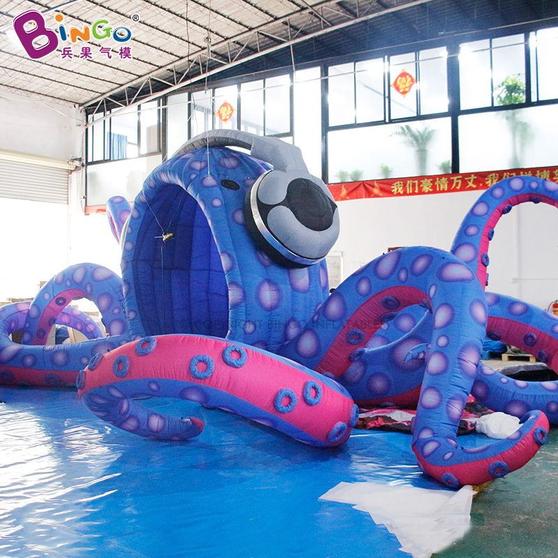 2024 Bingo Inflatable DJ Octopus Concert Party Decoration Giant Inflatable Octopus Tentacles Tent