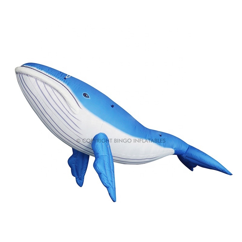 Bingo Factory Huge Whale Balloon Inflatable Flying Whale Advertising Giant Inflatable Blue Whale For Events Decor