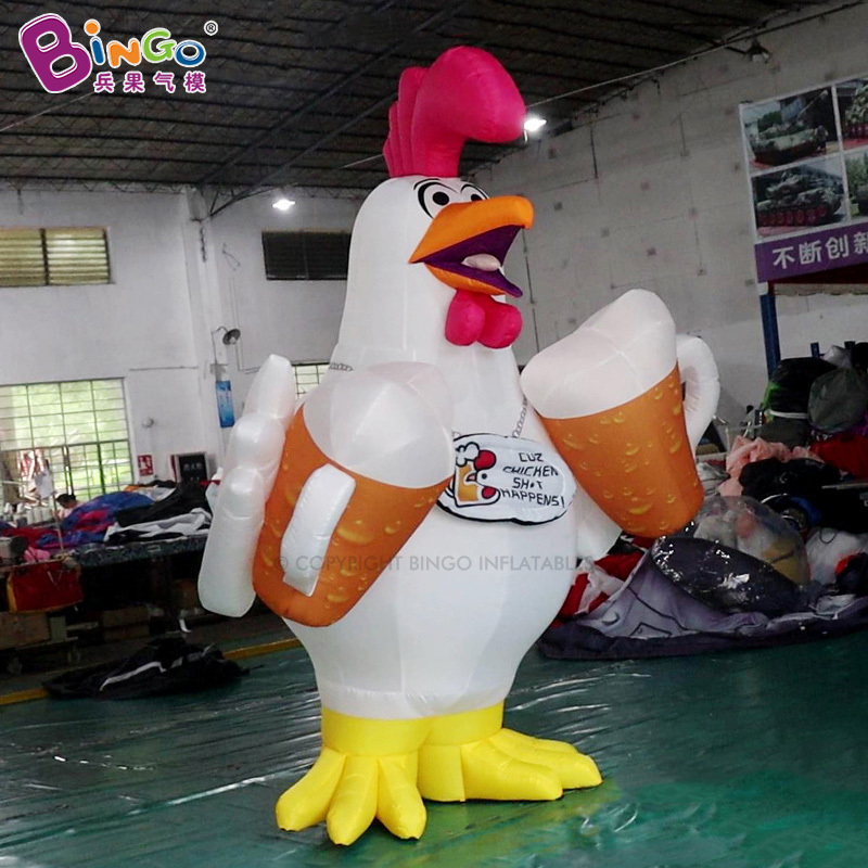 New Product Explosion Giant Blow Up Beer Chicken Toy For Outdoor Decoration Inflatable Chicken