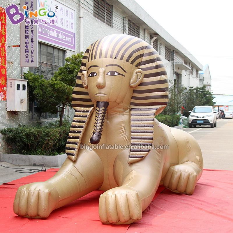 Custom made Sphinx inflatable human face lion 4.8x2x2.4m inflatable cartoon character balloons