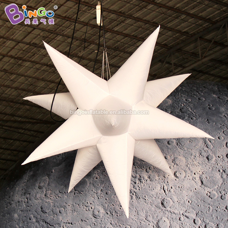 Advertising Inflatable Nightclub Ceiling Decoration Giant Inflatable Star Hanging Inflatable Led Light Bulb Balloon