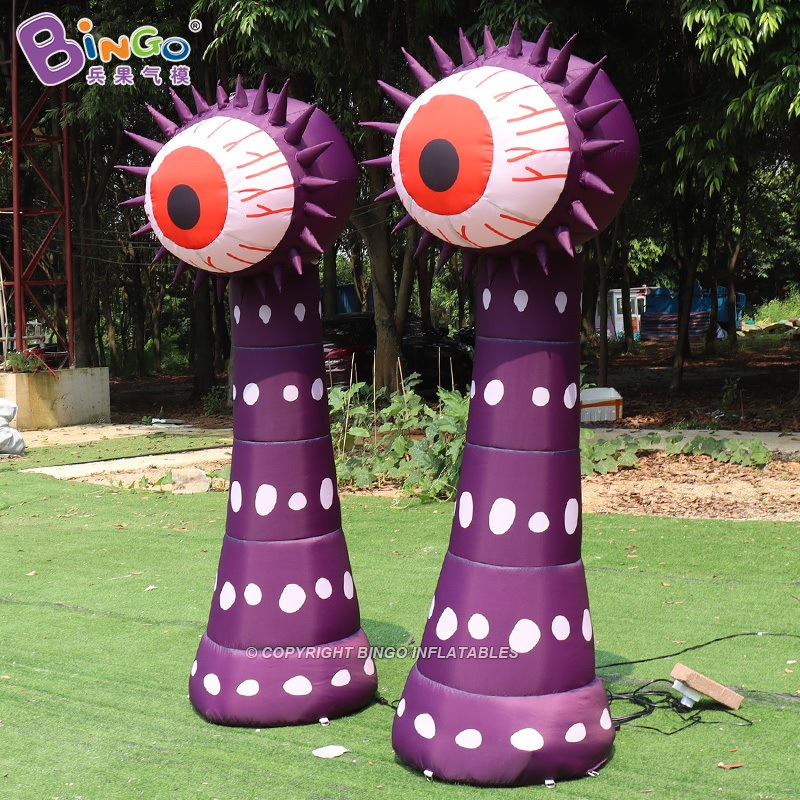 Personalized 2.2 Meters High Inflatable Halloween Eyeball Flower Monster Giant Inflatable Eyeball