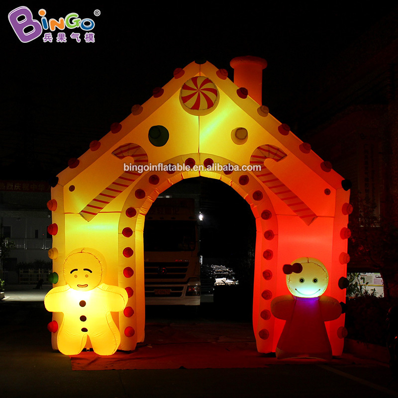 Good Quality advertising inflatable candy arches giant inflatable Christmas archway for outdoor decoration