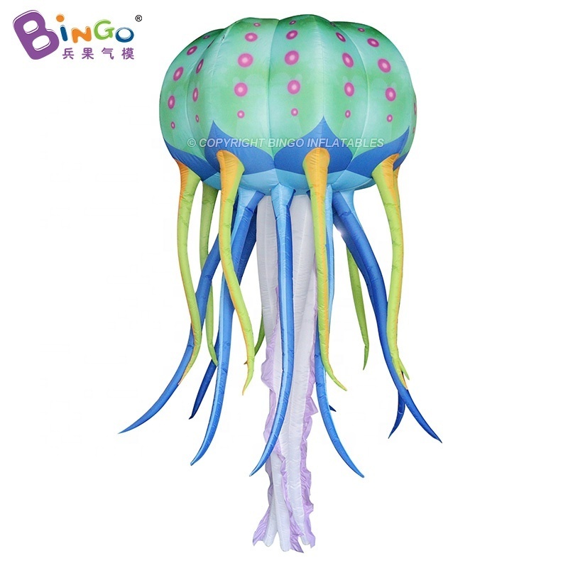 Bingo Inflatable Decorative Jellyfish Balloon Led Lighting Hanging Inflatable Jellyfish For Holiday Party Decoration