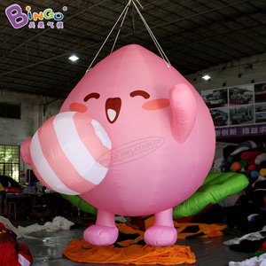 Outdoor Advertising Inflatable Fruits Model Decorative Hanging Peach Balloon Giant Inflatable Peach Cartoon