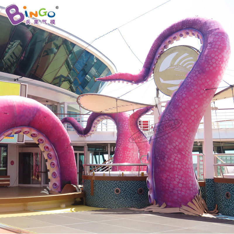 Bingo inflatables Personalized 5m Height Giant Inflatable Octopus Tentacles Inflatable Tentacles Toys