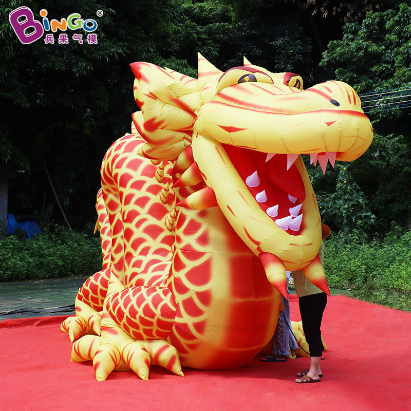 Realistic Inflatable Golden Dragon Sph Advertising Inflatables Animal Cartoon Toys Giant Inflatable Dragon