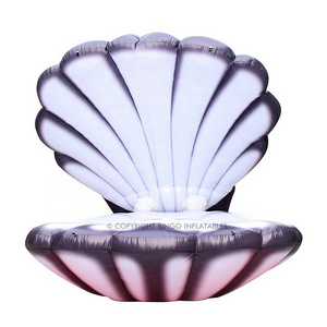 Inflatable Sea Shell 3x3x3.1mH Giant Inflatable Led SeaShell Ocean Theme Advertising Decoration Inflatable Shell Toys