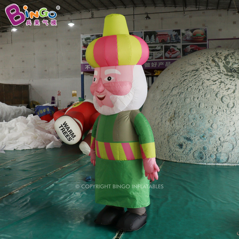 Wholesale Price Realistic Giant Inflatable Walking Old Man Large Advertising Inflatable Costumes For Events Decoration