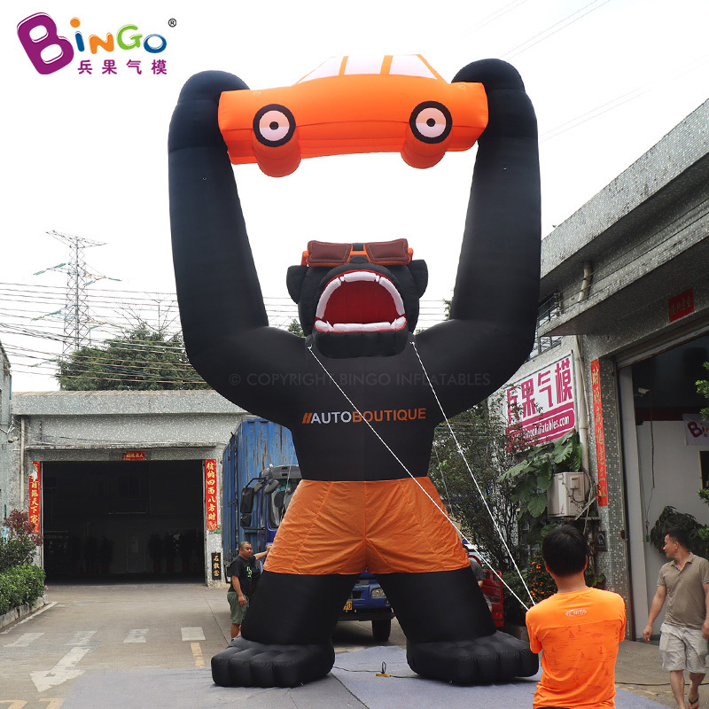 Bingo Personalized Large Gorilla Costume Inflatable Gorilla Car Cartoon Mascot Giant Oxford Inflatable Gorilla