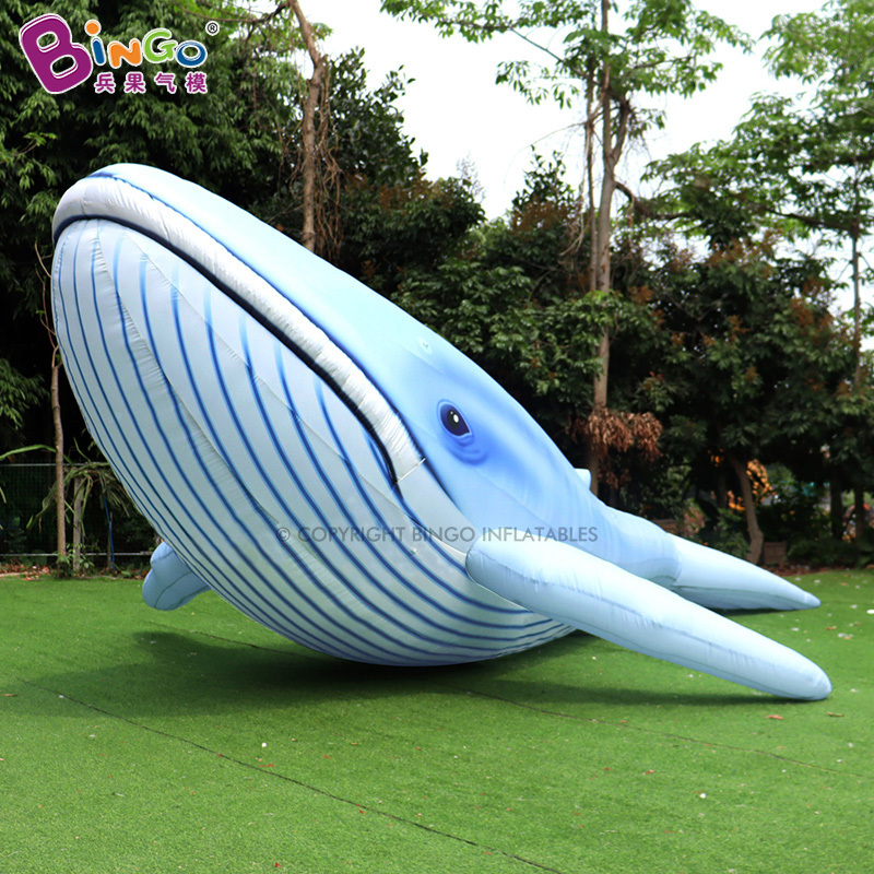 Bingo Factory Huge Whale Balloon Inflatable Flying Whale Advertising Giant Inflatable Blue Whale For Events Decor