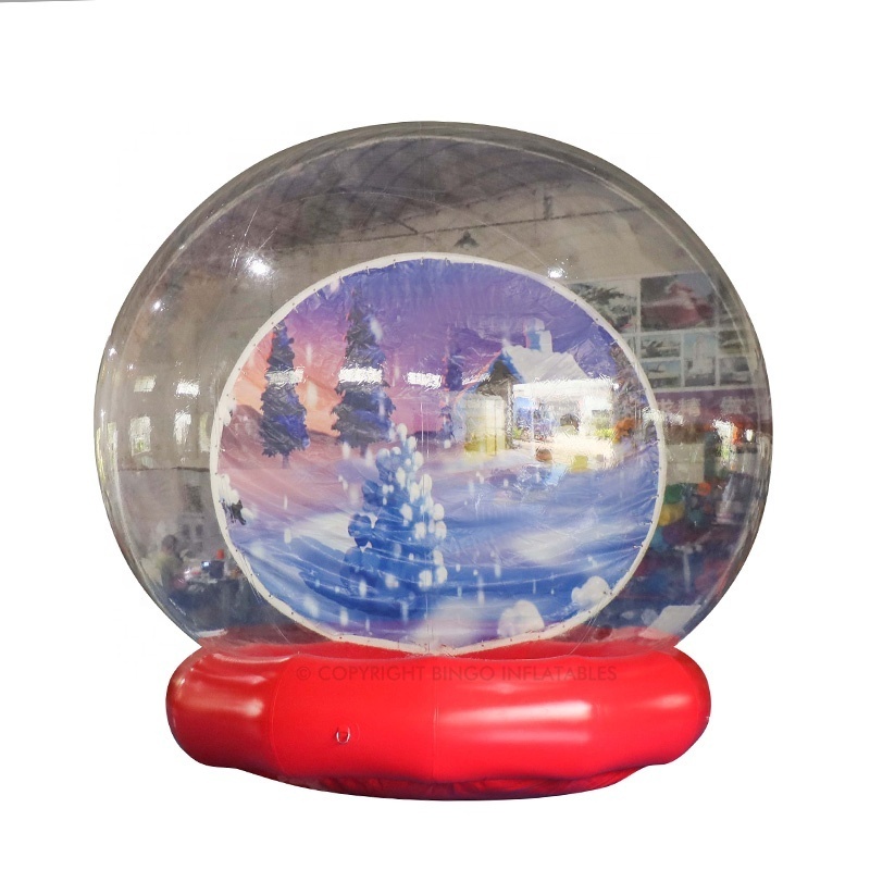 Inflatable Christmas Outside Advertising Wedding Party Decoration PVC Inflatable Snow Globe Photo Booth