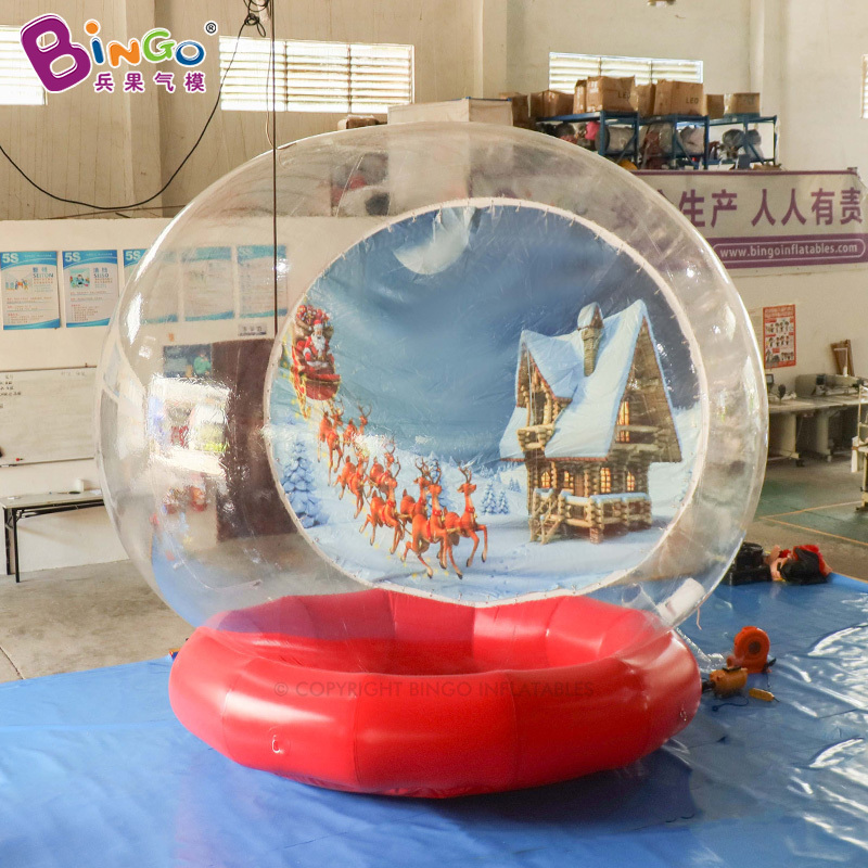 Inflatable Christmas Outside Advertising Wedding Party Decoration PVC Inflatable Snow Globe Photo Booth