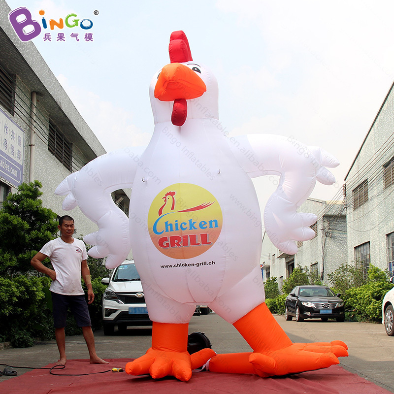 Personalized 3 meters high giant inflatable chicken model for decoration