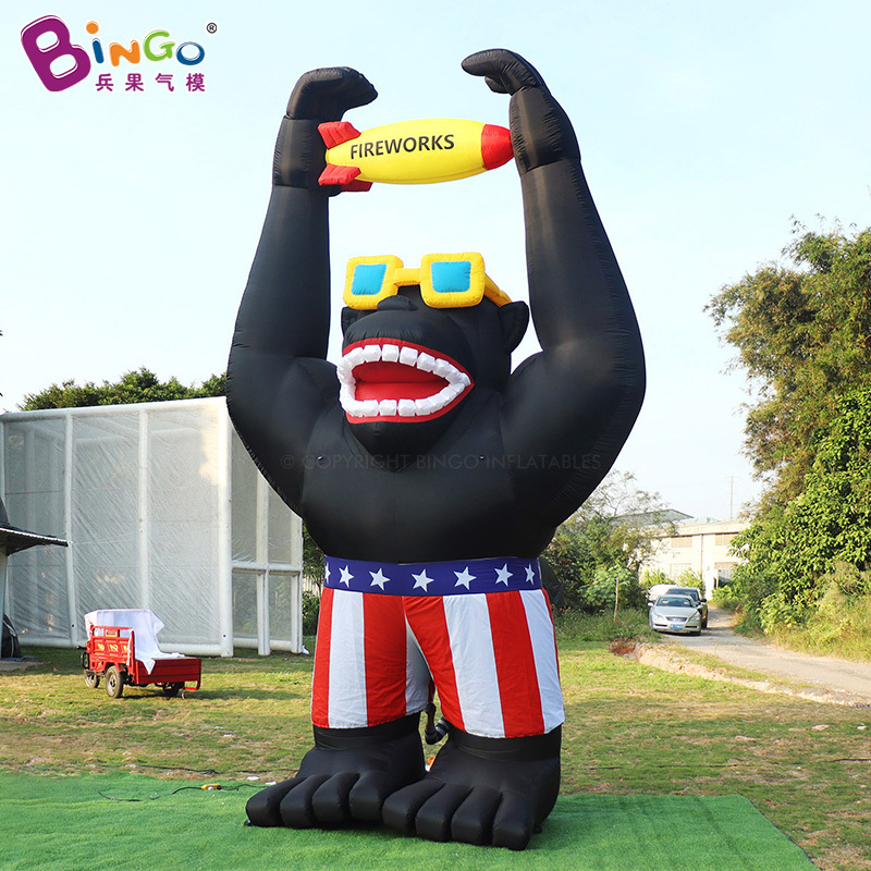 Bingo Personalized Large Gorilla Costume Inflatable Gorilla Car Cartoon Mascot Giant Oxford Inflatable Gorilla