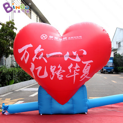 Outdoor Advertising Inflatable Heart Shape Balloon Valentine Decorative Giant Inflatable Heart Model