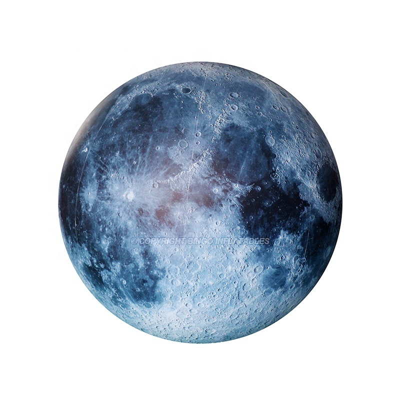 Bingo Inflatables Customized Giant PVC Inflatable Moon Model Space Theme Decoration Inflatable Planet Design For Events Decor