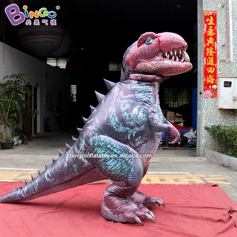 Advertising Inflatables Customized Realistic Giant Walking Moving Inflatable Dinosaur Costume Outdoor For Events Display