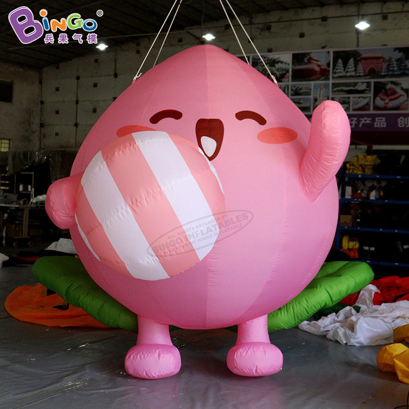 Outdoor Advertising Inflatable Fruits Model Decorative Hanging Peach Balloon Giant Inflatable Peach Cartoon