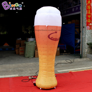 Customized LED Inflatable Beer Mug Model Commercial Using Beer Cup Balloon Giant Inflatable Beer Mug Custom