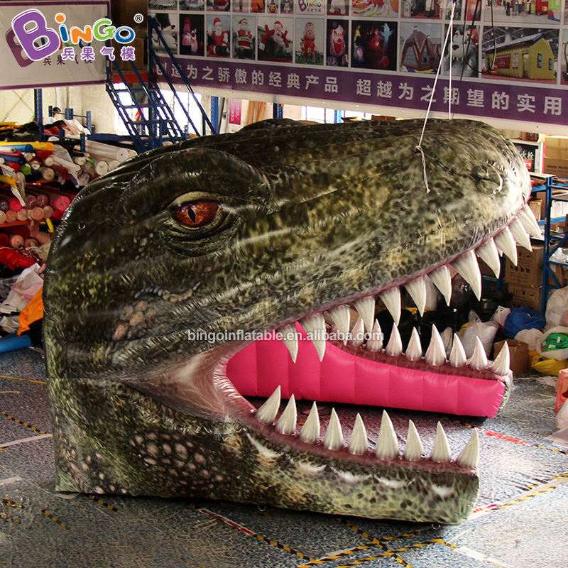 COMMERCIAL USE 3.9x3.36x3.32mh inflatable dinosaur head tunnel tent inflating bespoke vivid dragon head model tunnel