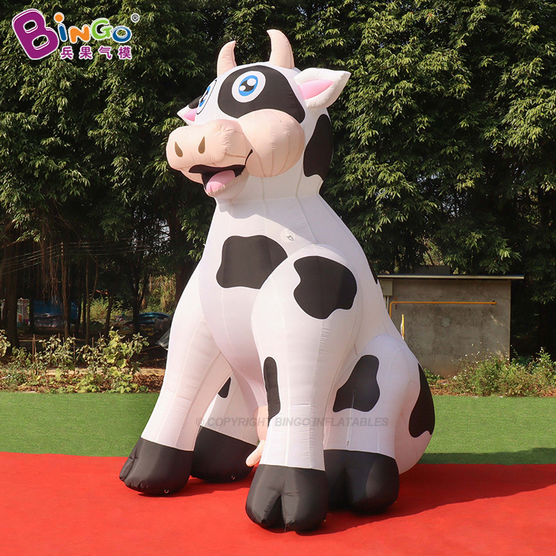 Huge Mascot Custom Carnival Giant Cow Inflatables Outdoor Events Promotion Advertising Inflatable Cow Balloons