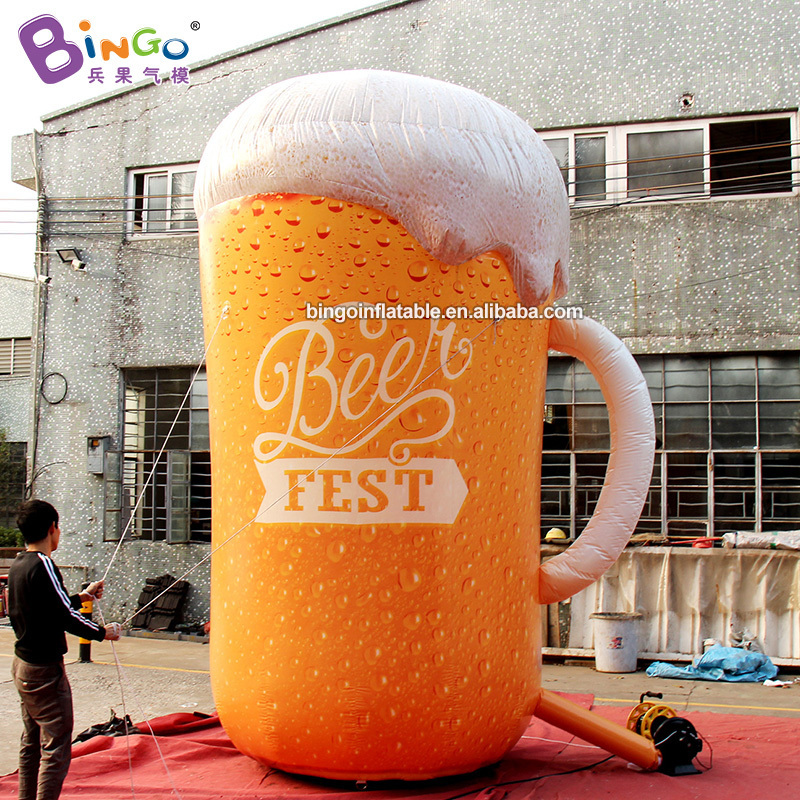 Hot Sale Customized Giant Inflatable Beer Mug Inflatable Model For Club Party Bar Advertising Decoration