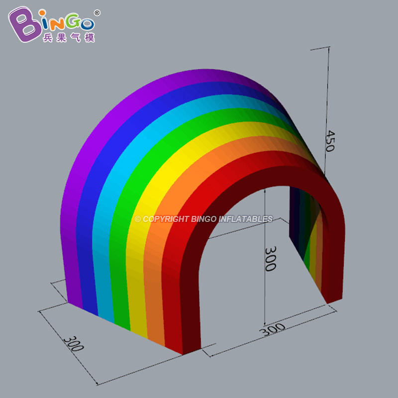 Inflatable Arch Events Custom Advertising Inflatable Entrance Arch Decoration Inflatable Rainbow Arch Led