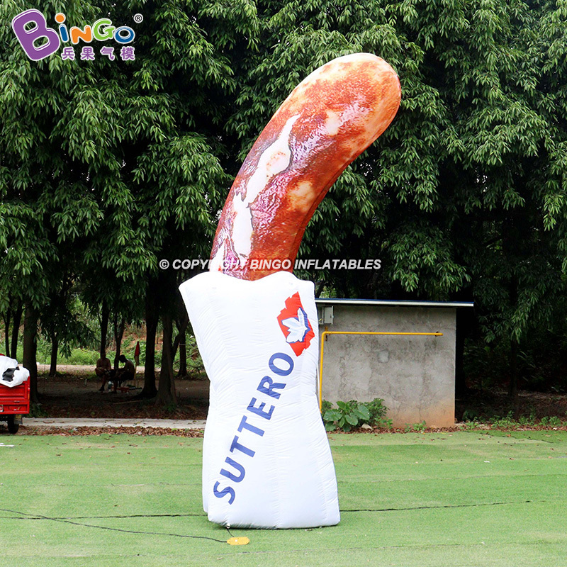 Newly Design LED Lighting Inflatable Hot dog / Inflated Sausage Balloon toy for advertising