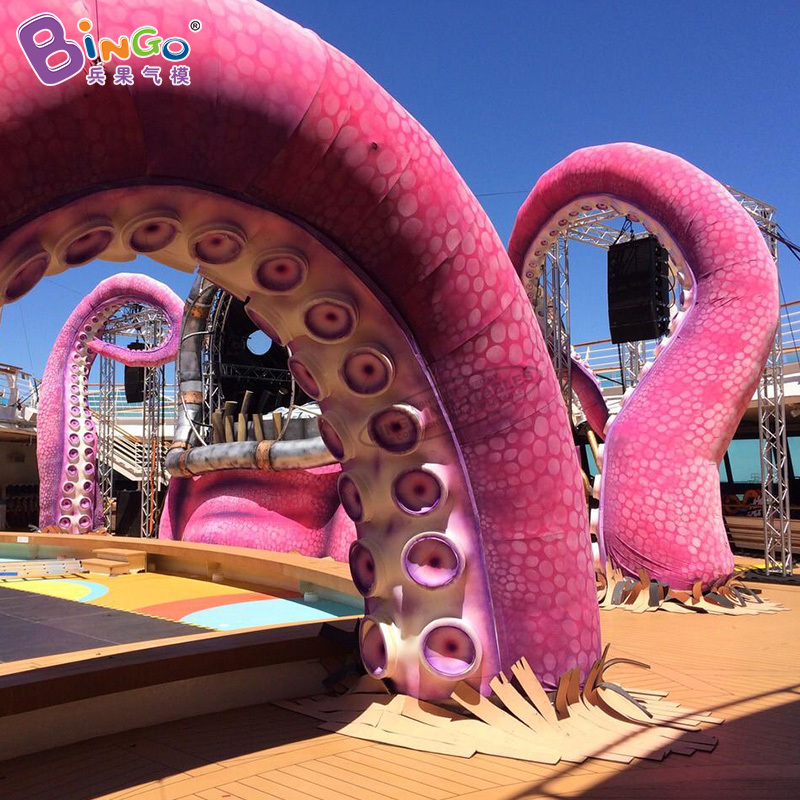 Bingo inflatables Personalized 5m Height Giant Inflatable Octopus Tentacles Inflatable Tentacles Toys