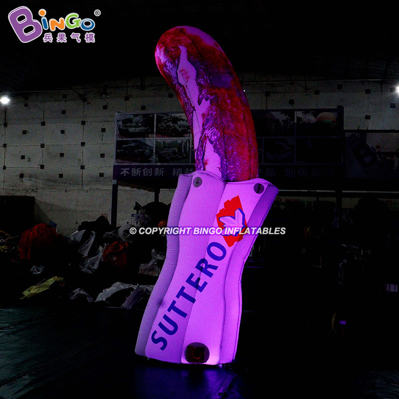 Newly Design LED Lighting Inflatable Hot dog / Inflated Sausage Balloon toy for advertising