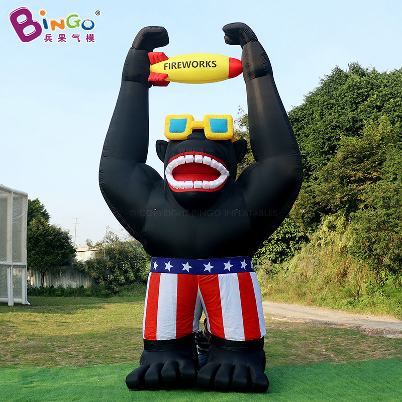 Bingo Personalized Large Gorilla Costume Inflatable Gorilla Car Cartoon Mascot Giant Oxford Inflatable Gorilla