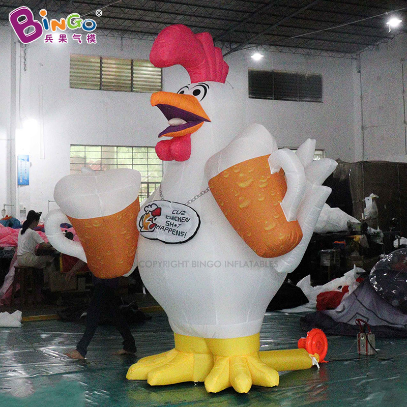 New Product Explosion Giant Blow Up Beer Chicken Toy For Outdoor Decoration Inflatable Chicken