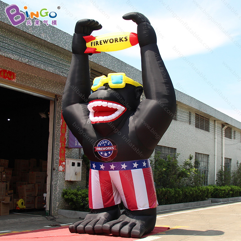 Factory sale 6 meters giant inflatable monkey for promotion / 20 feet high giant inflatable gorilla balloon