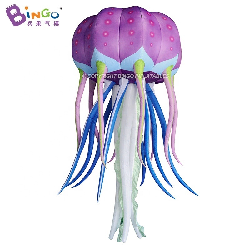 Bingo Inflatable Decorative Jellyfish Balloon Led Lighting Hanging Inflatable Jellyfish For Holiday Party Decoration