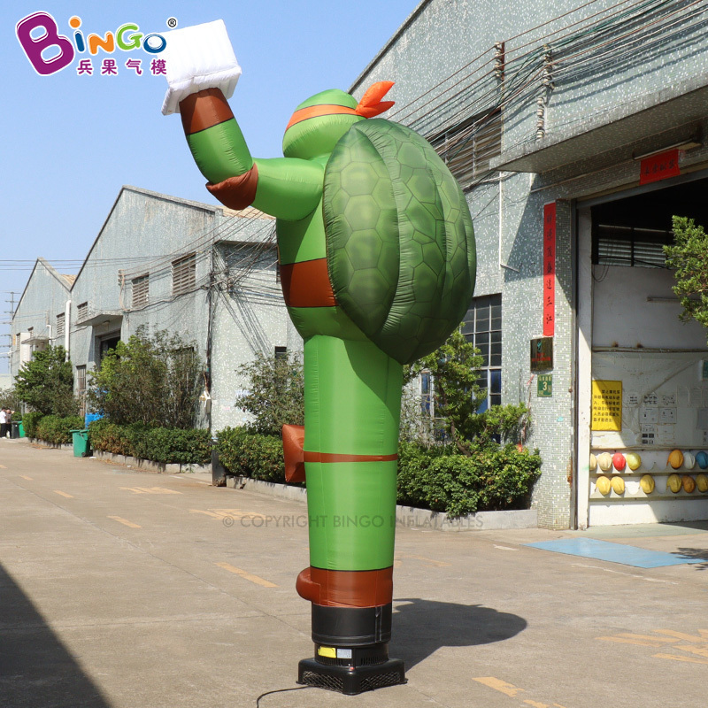 Customized Outdoor Advertising Turtle Air Dancer Inflatable Wave Man Giant Inflatable Air Dancer With Blower