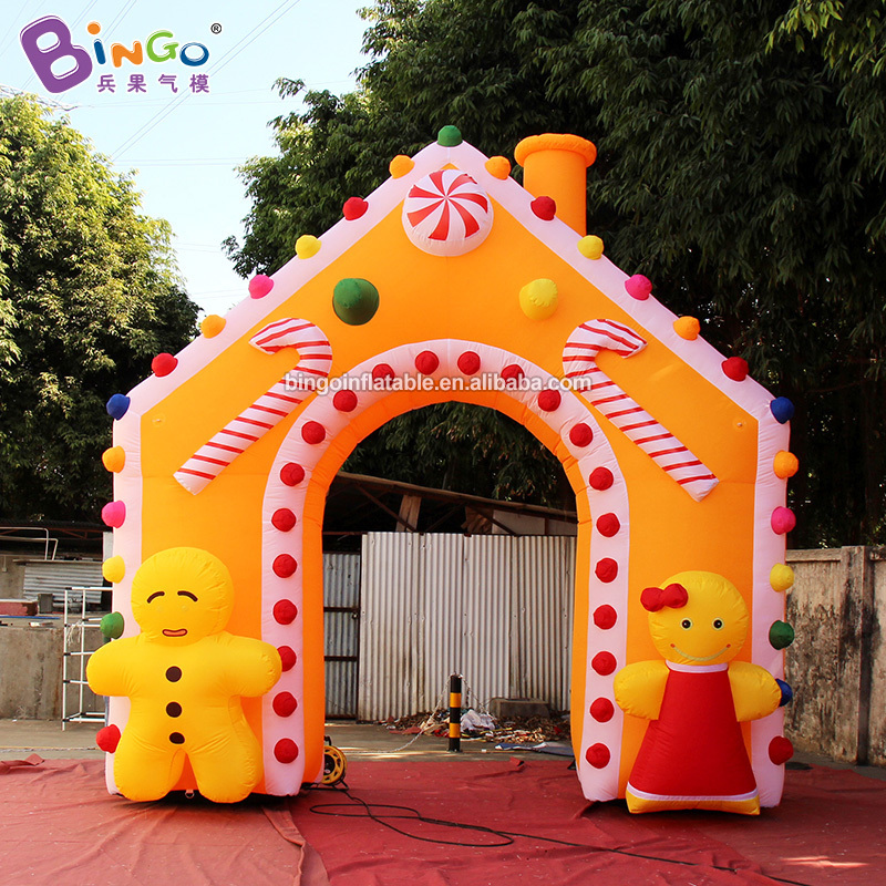 Good Quality advertising inflatable candy arches giant inflatable Christmas archway for outdoor decoration