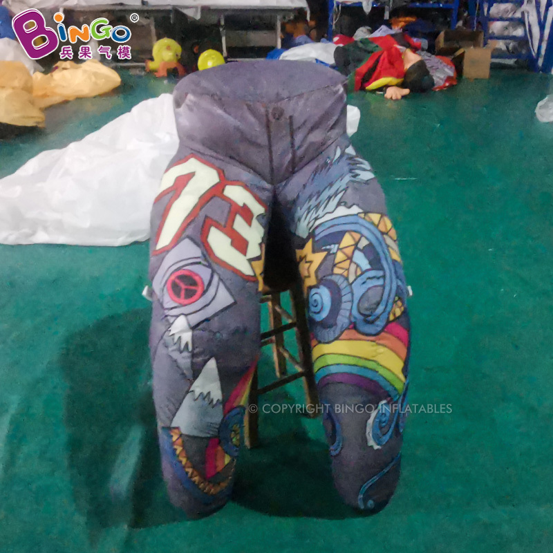 Customized Advertising Inflatable Gray Pants Commercial Inflatable Jeans Model For Display