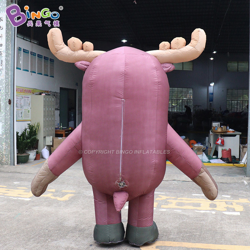 Christmas Inflatable Reindeer Costume 2m High Elk Balloon Deer Walking Costumes