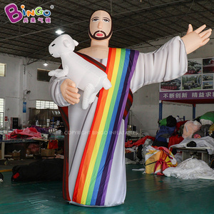 customized 4mH inflatable cartoon Jesus model for decoration or display