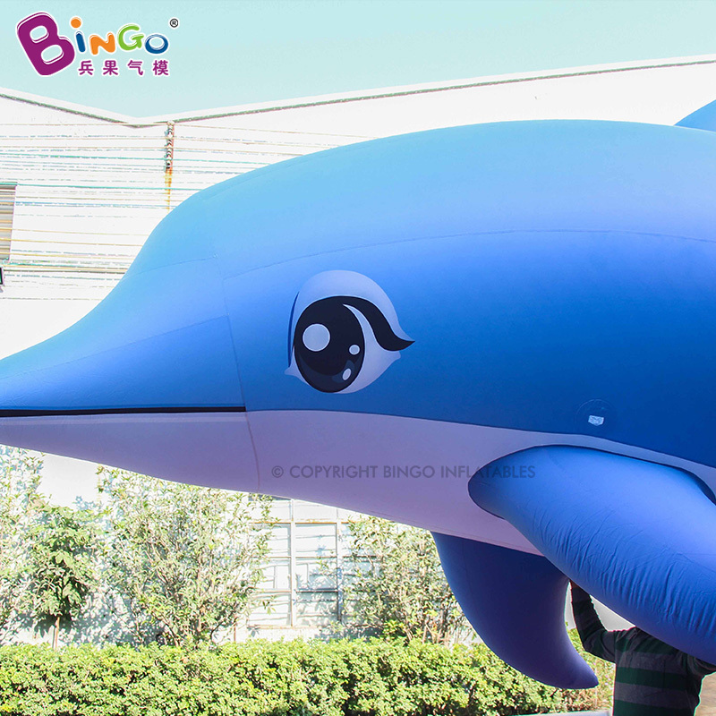 Hot Sales PVC 6x2.2x4mH Giant Inflatable Dolphin Toys Blow Up Sea Animal Balloon Inflatable Ocean Dolphin Model For Decoration